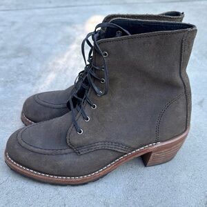 Red Wing Clara Boots Vibram Heritage Women’s Size 9 B Olive EUC